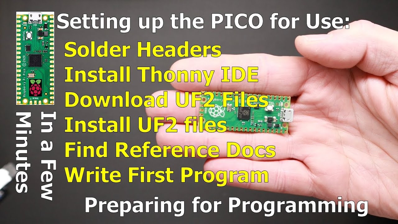 Raspberry Pi PICO Setup and Preparation for Programming