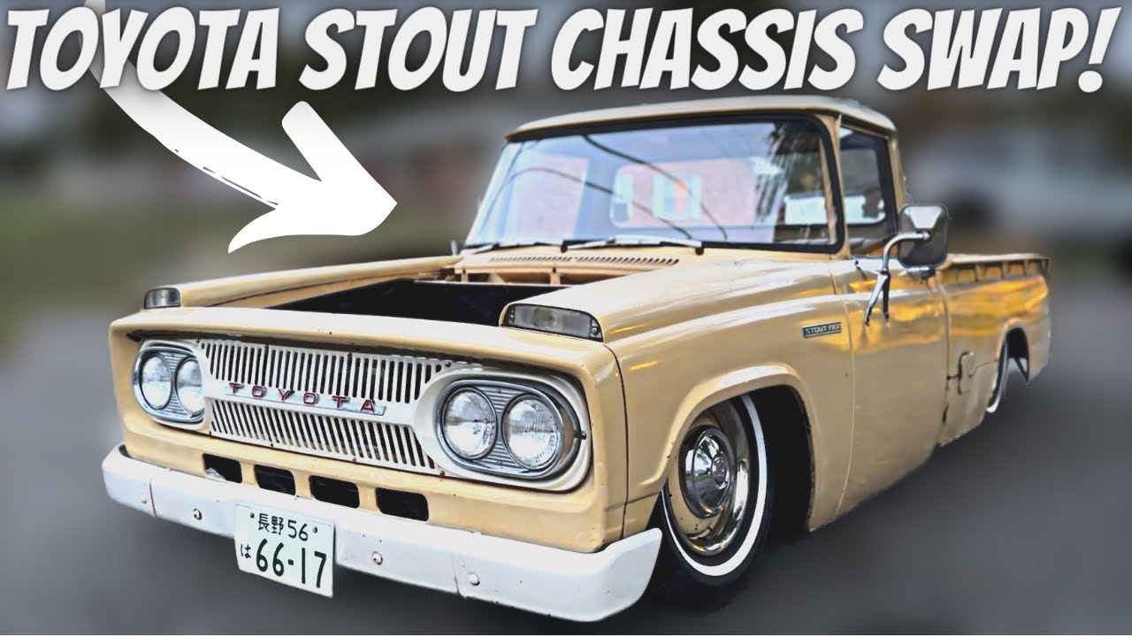 Toyota Stout Chassis Swap On Bags!!! Mini Truck Fabricated Air Suspension! (Rustomod Reviews Ep.2)