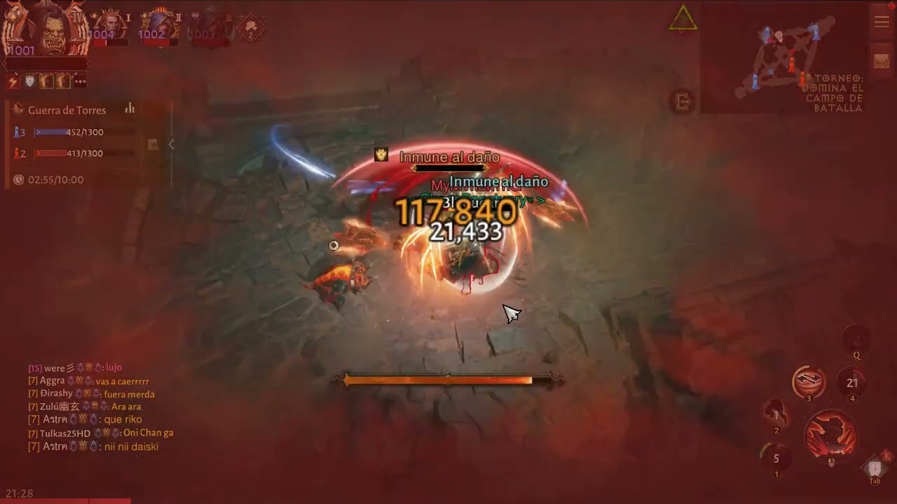Torneo PvP Torre 8vs8 EscuadronFenix vs chaos