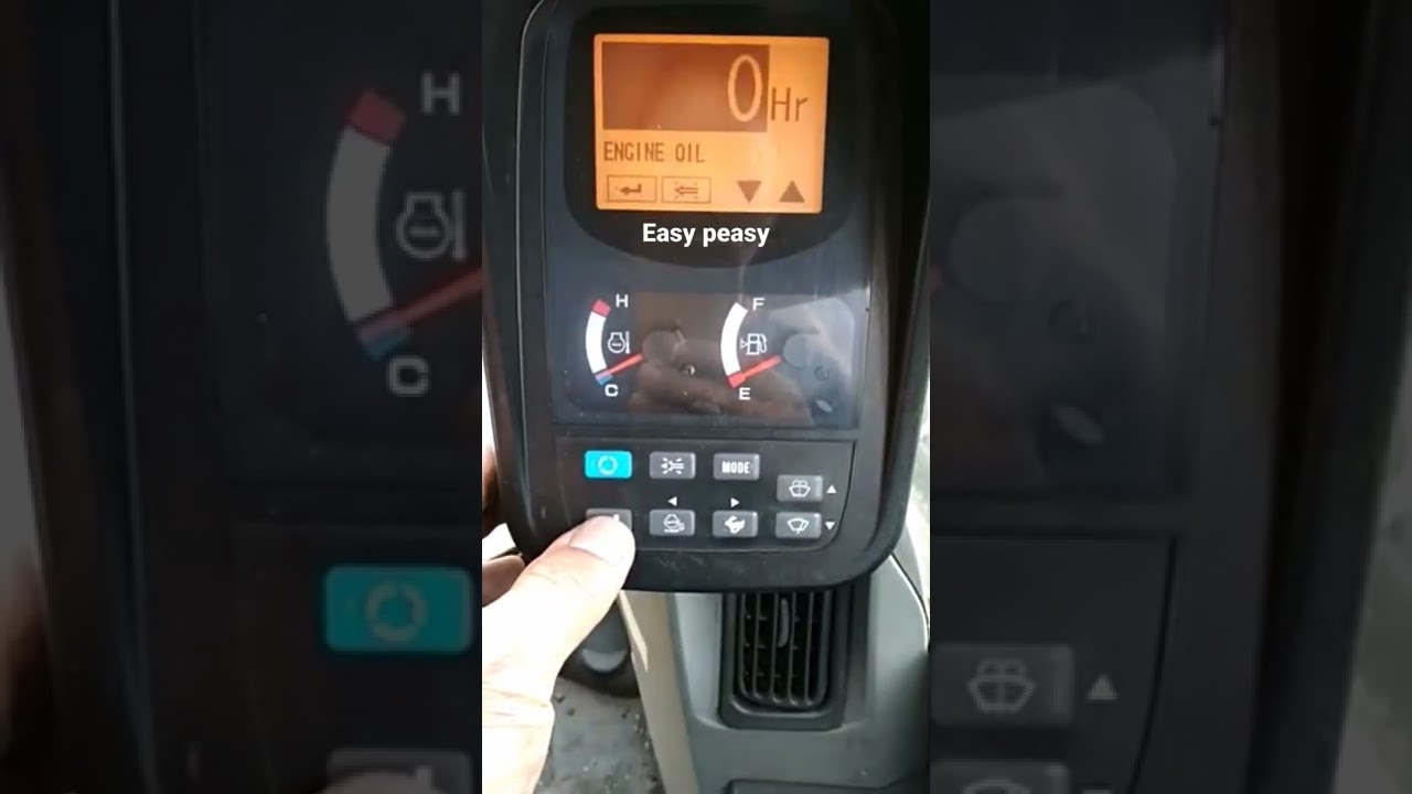 tutorial reset service hour meter sk200-8