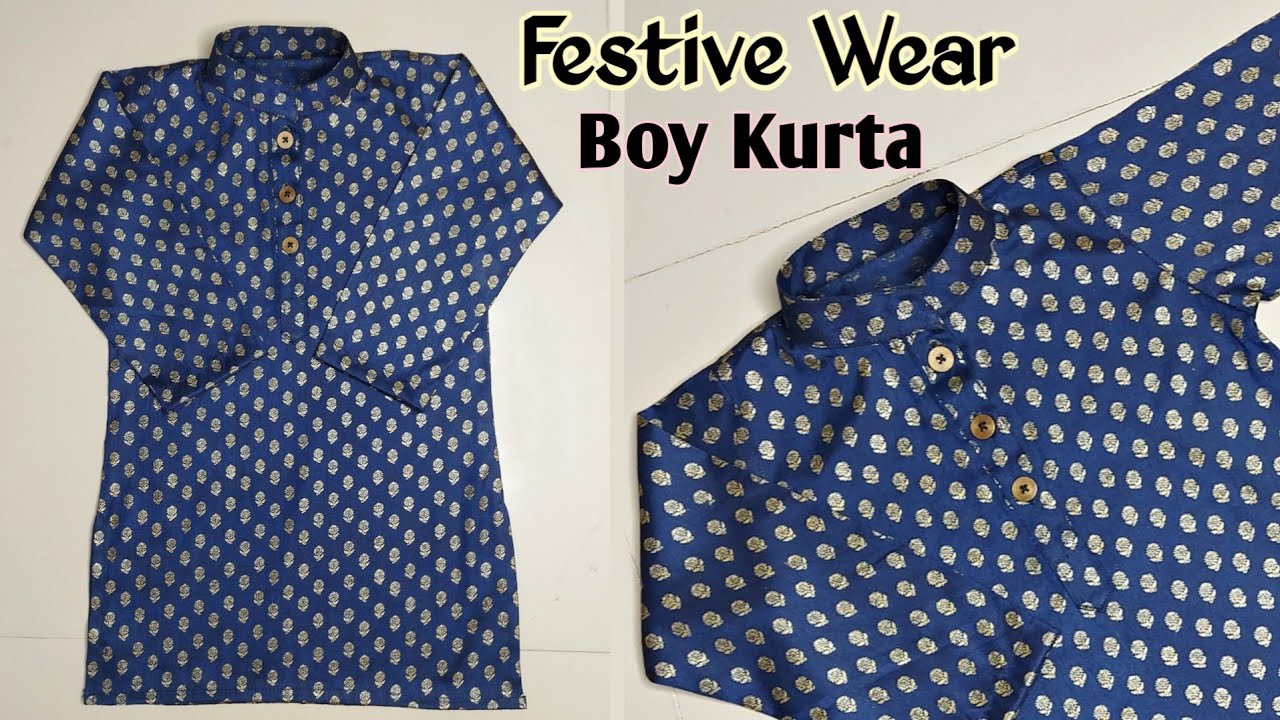 baby boy kurta (kameez)Cutting and stitching/baby boy kurta design 2022/collar kurta Neck design