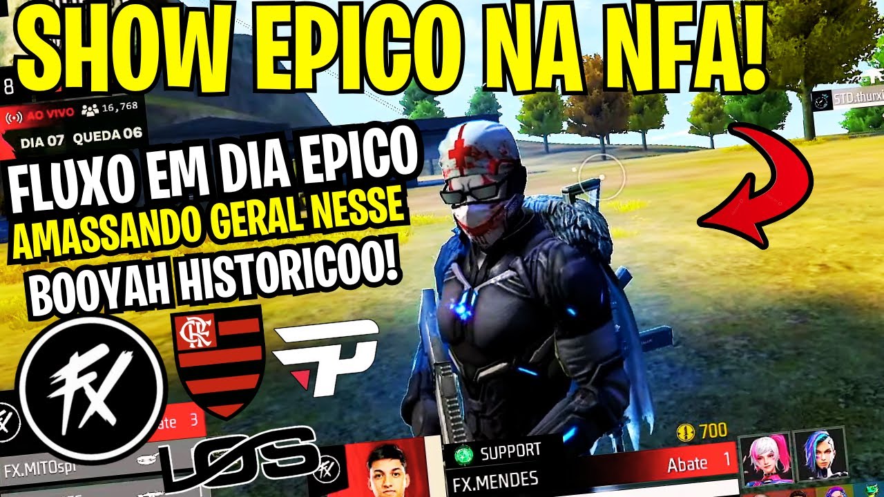 MEU DEUSS FLUXOO! OLHA OQUE ELES FIZERAM NESSE BOOYAH! UM SHOW EPICO NA NFA AMASSANDO GERAL!