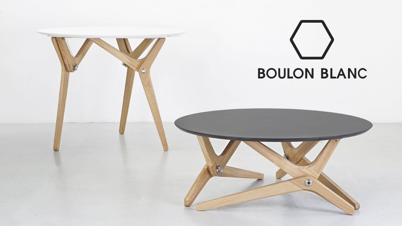 Table modulable basse / haute par Boulon Blanc - Notre Loft