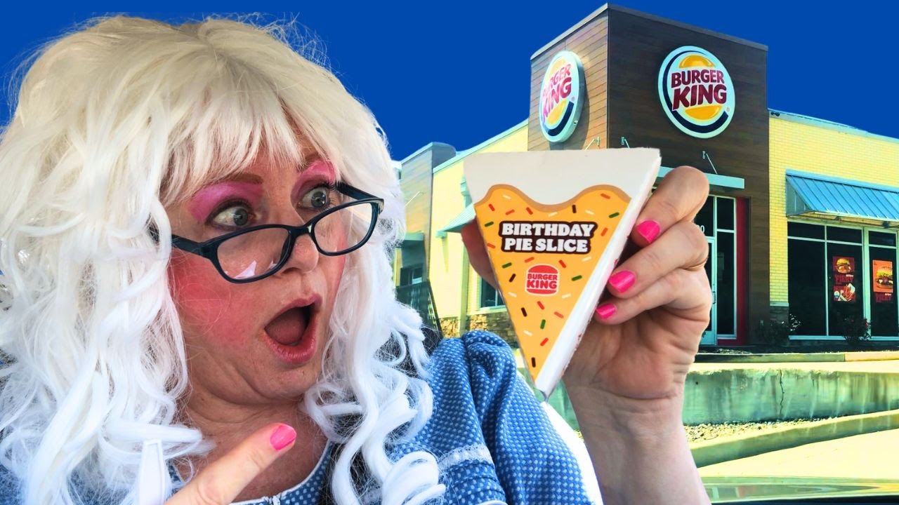 Burger King Birthday Pie Batman Toy Fiery Chicken Sandwich Granny McDonald's Review