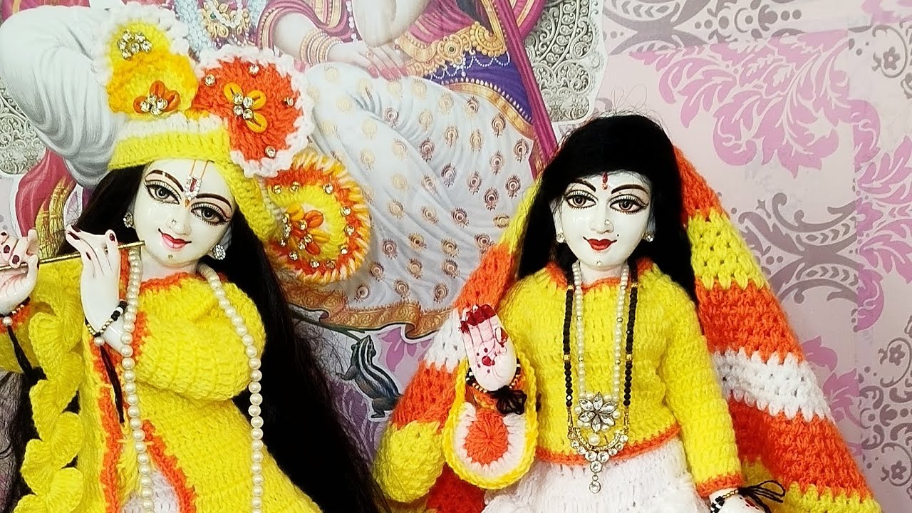 Beautiful Yellow Lotus flower rk dress. #radhe#viral#trending#radhekrishna