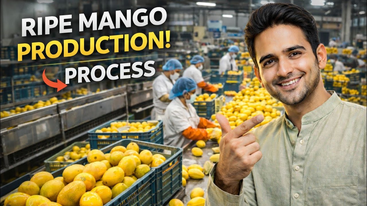 🥭Mango Juice Making Process in Factory | From Fresh Mango to Bottled Juice | Full Production Video