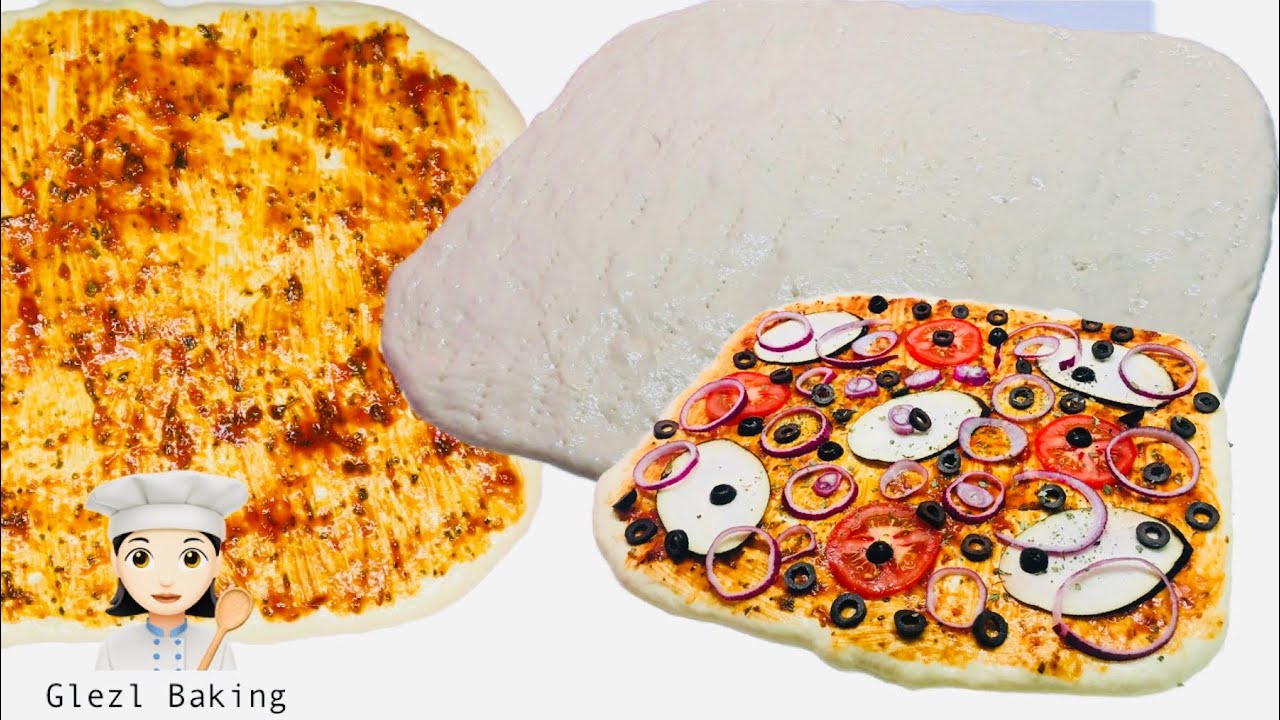 HOMEMADE PIZZA BASE RECIPE | How to make pizza dough easily?! #easy_recipe by Glezl