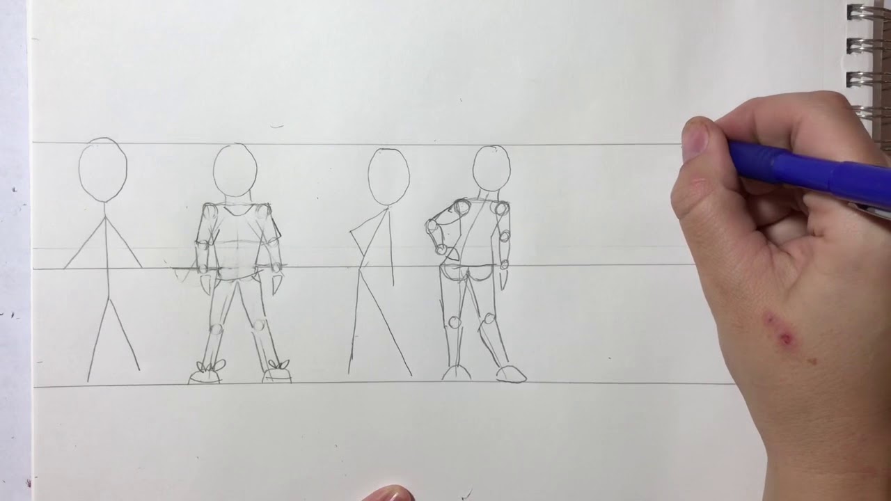 How to: Transform STICK MAN into Human Figure! - Drawing Tutorial