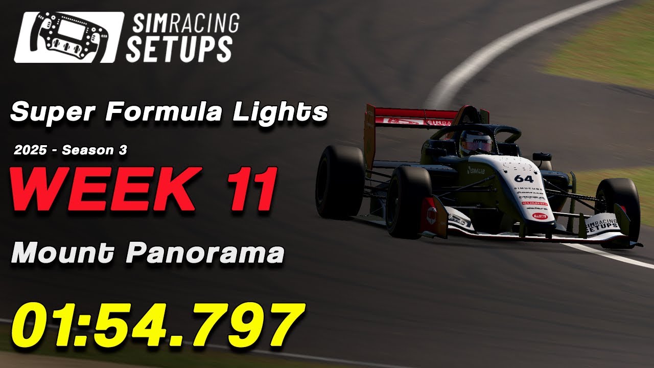 01:54. 797 - Super Formula Lights - Mount Panorama + SETUP (2025S3 W11)
