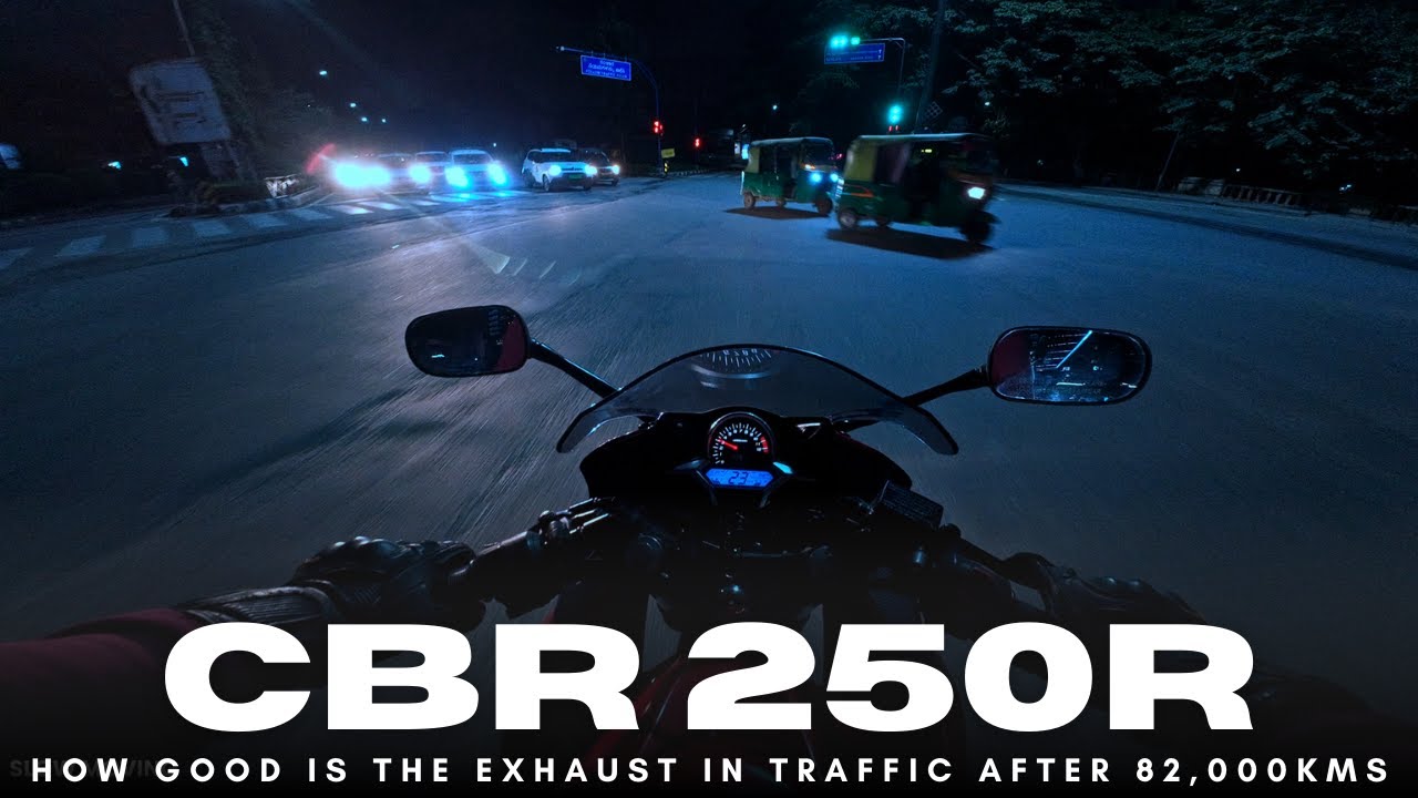 CBR 250R Traffic Exhaust Sound | Real City Ride & Rev