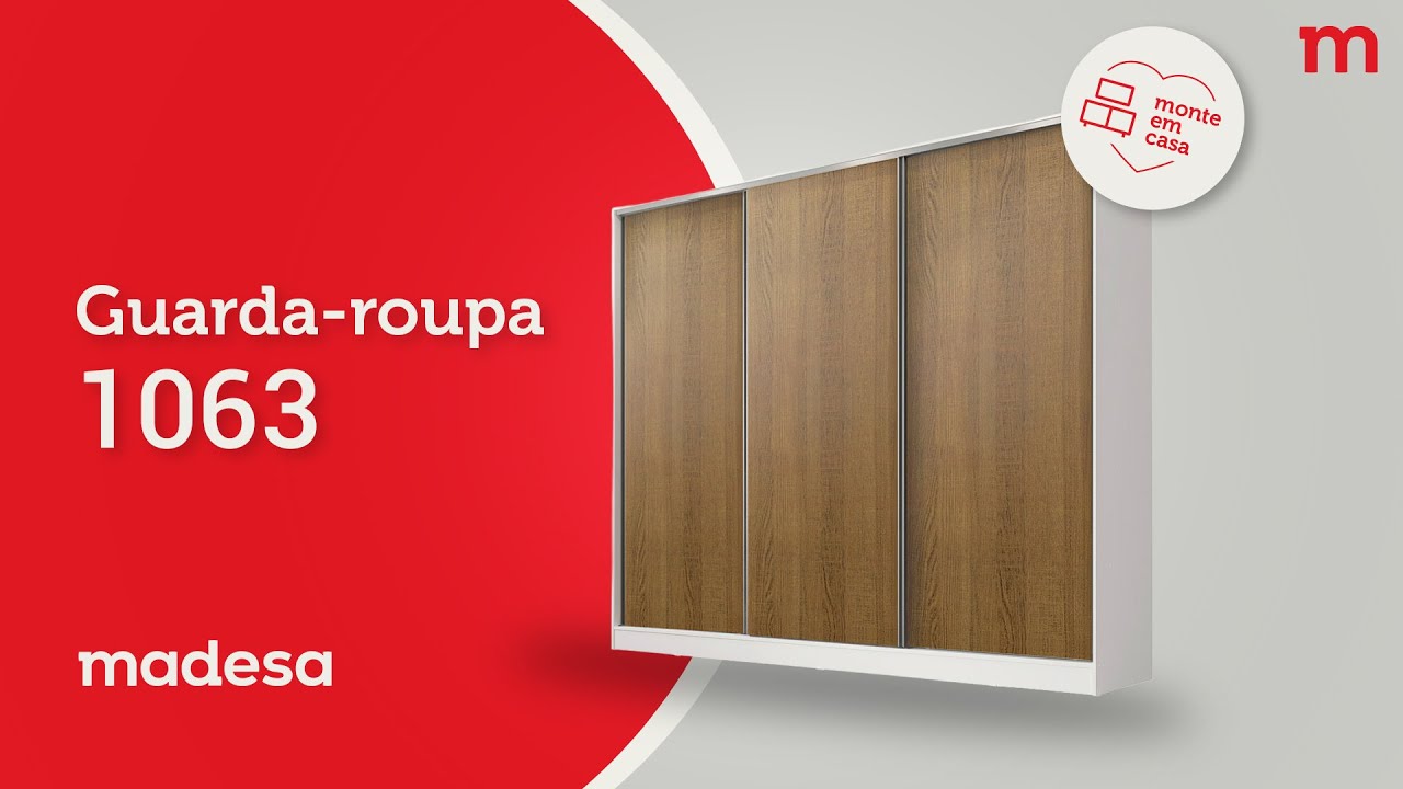 Montagem Guarda-Roupa 1063 | Madesa Móveis