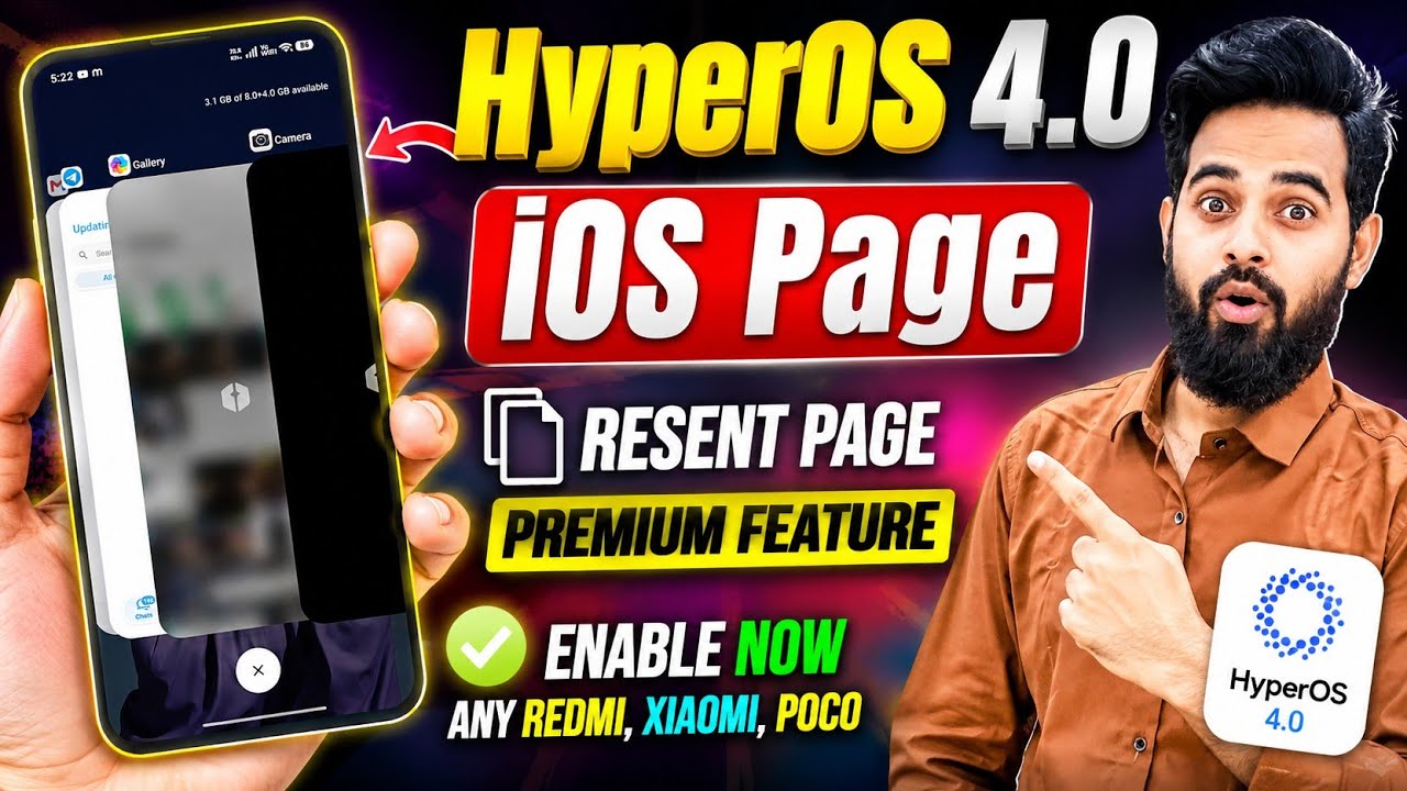 HyperOS 4.0 Premium iOS Recent Page Feature Now Available for All Redmi, Xiaomi & POCO