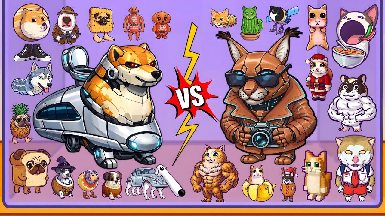 Merge Fellas Italian Brainrot Cat VS Dog | New Mode Maker – Max Level Gameplay