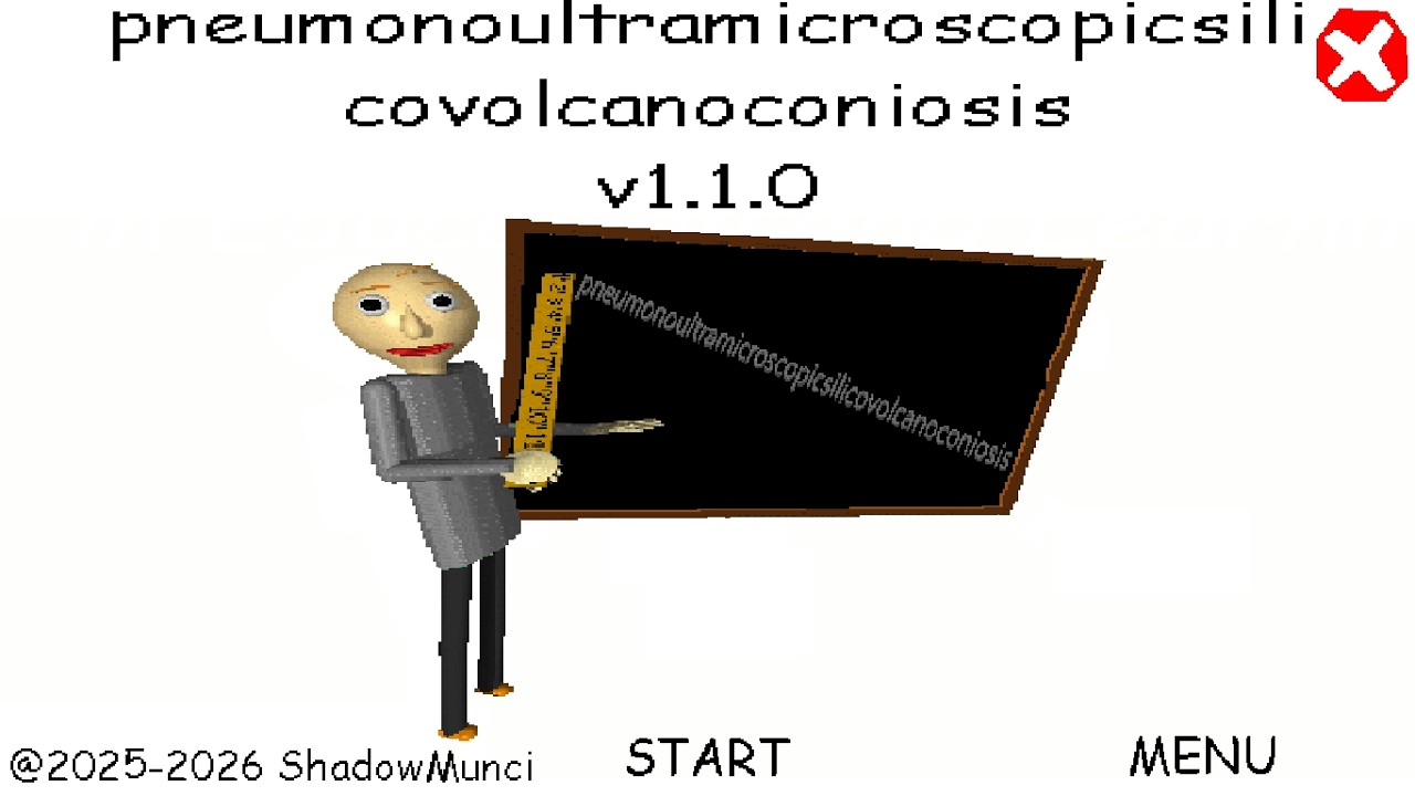 Pneumonoultramicroscopicsili covolcanoconiosis is a tuff mod - 3 is also here