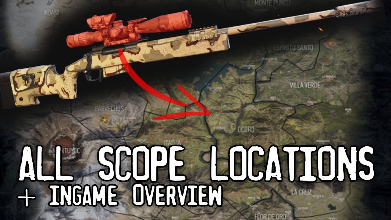 Ghost Recon: Wildlands - ALL SNIPER SCOPE LOCATIONS + OVERVIEW