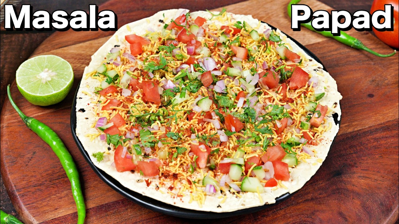 Two Unique Masala Papad Recipes - Crunchy & Flavor-Packed | Restaurant Style Masala Papad