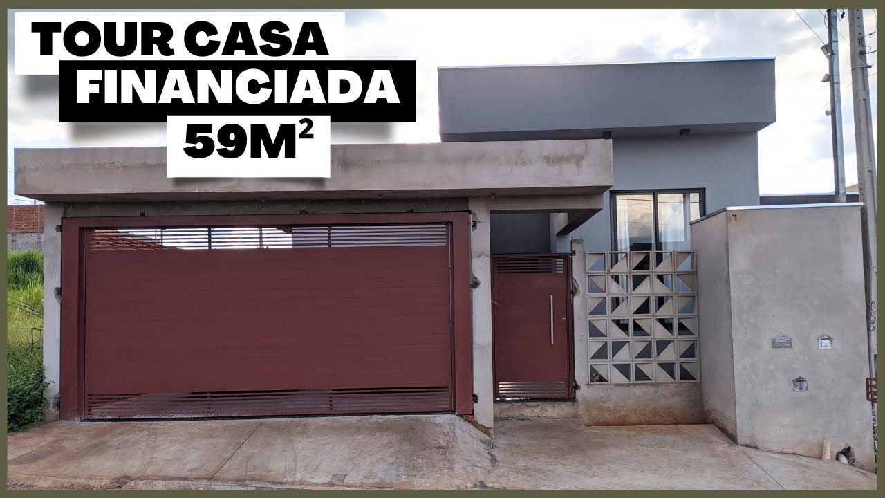 Tour COMPLETO  da minha casa Financiada Terreno 10x20