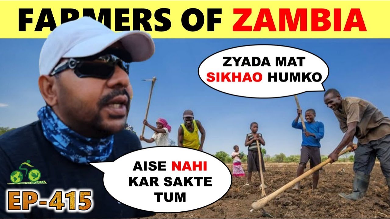 Unbelievable  KISAAN Family in  ZAMBIA,  AFRICA || CYCLE BABA Ep.415