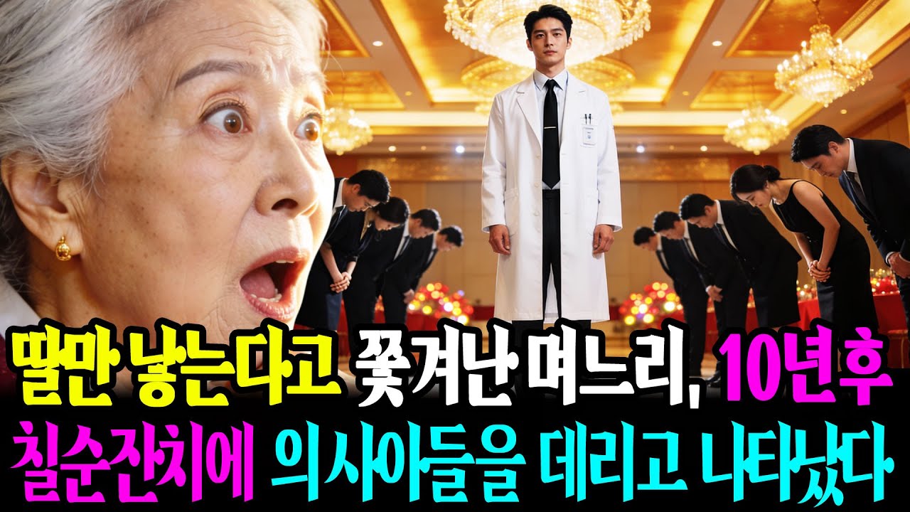 딸만 낳는다고 쫓겨난 며느리, 7년 후 칠순잔치에 의사아들을 데리고 나타났다ㅣ오디오북ㅣ사연라디오ㅣ감동사연