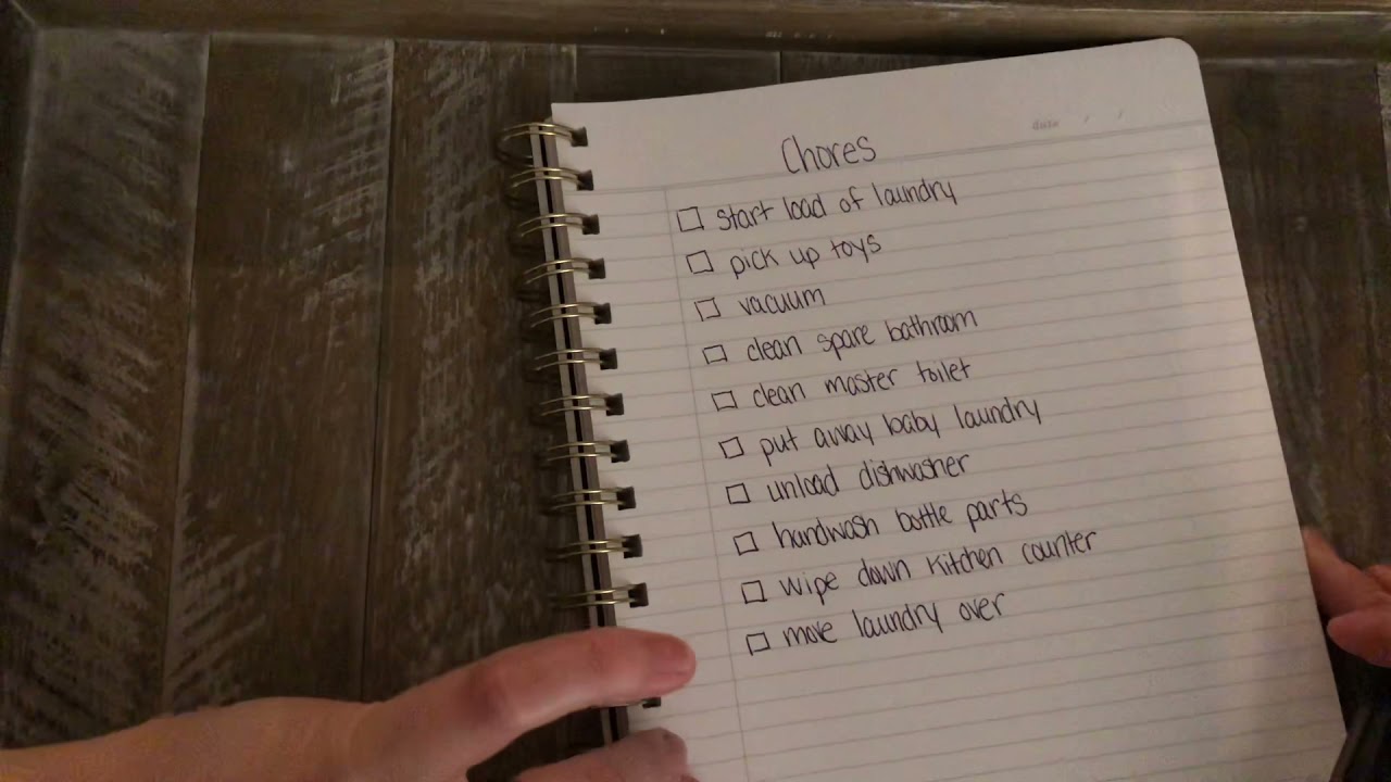 ASMR making a chores list (whispered) || Lo-fi