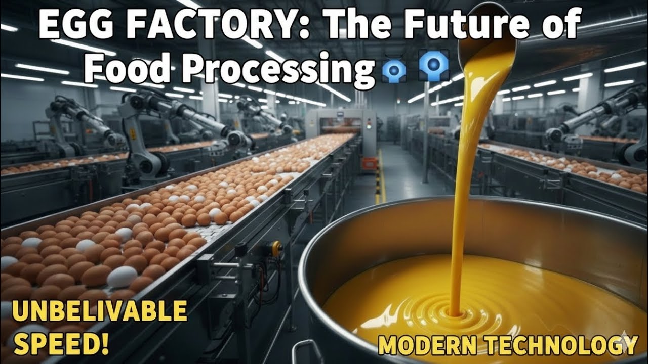 Title:Inside the High-Speed Egg Factory: From Farm to Table (Full Industrial Process)