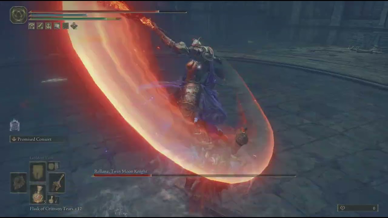 ELDEN RING - Rellana twin moon knight NG+2 Radahn build