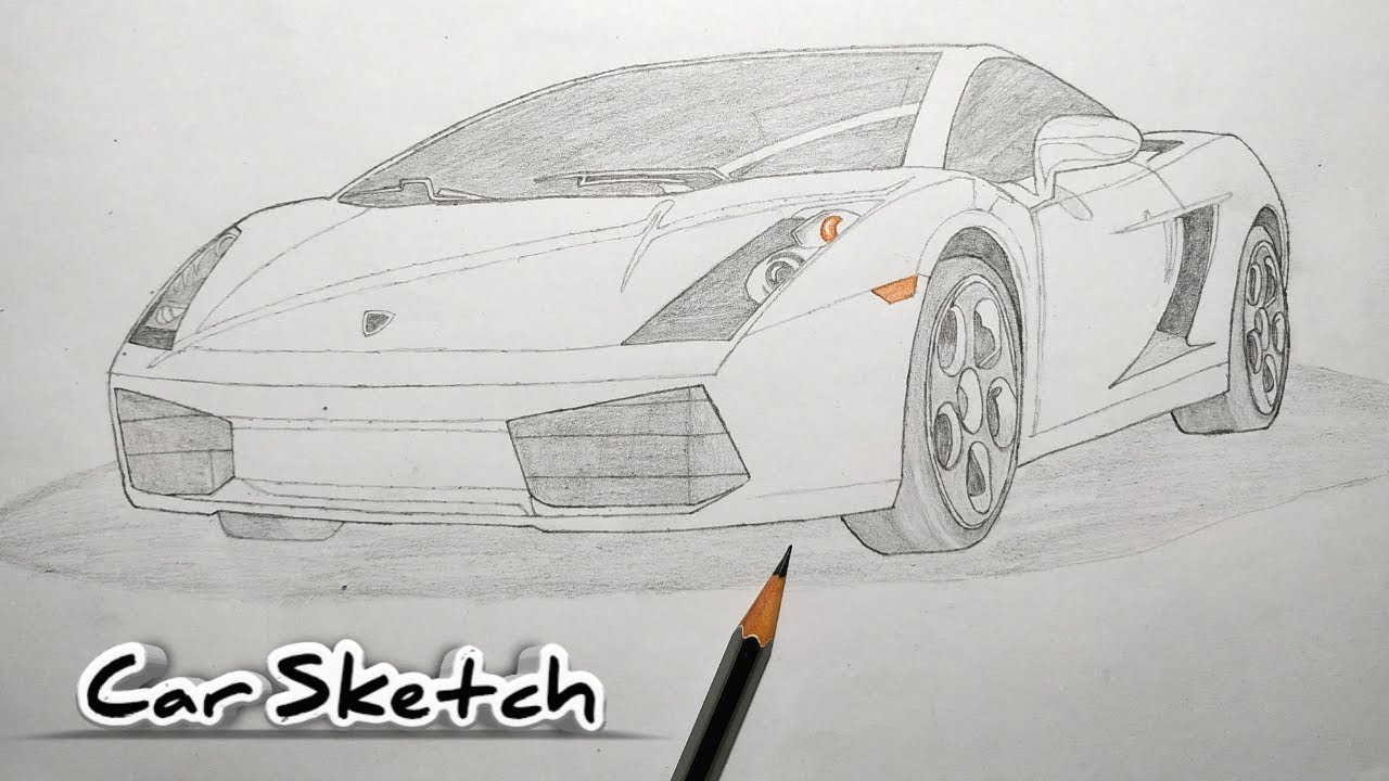 How To Draw a Car || Pencil Drawing ||  Car Sketch ||car drawing