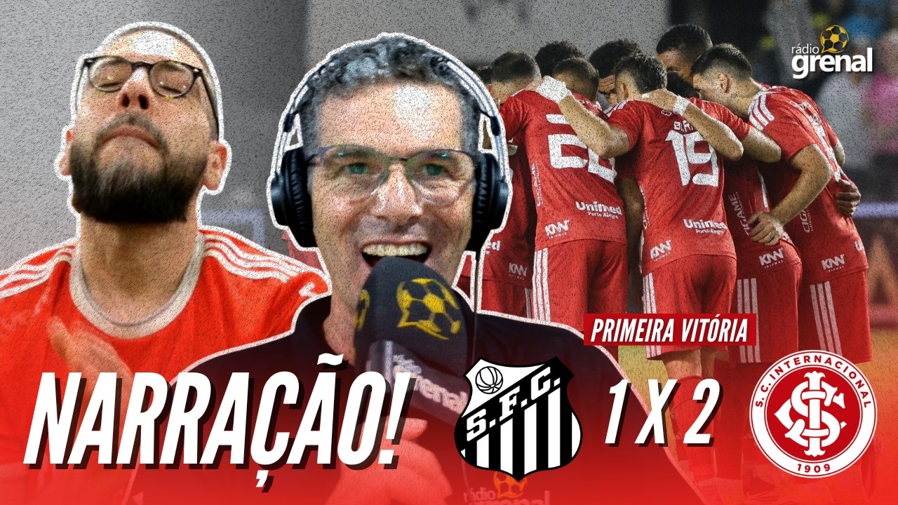 GOLS DE SANTOS 1 X 2 INTER | NARRA&Ccedil;&Atilde;O PC CARVALHO | R&Aacute;DIO GRENAL