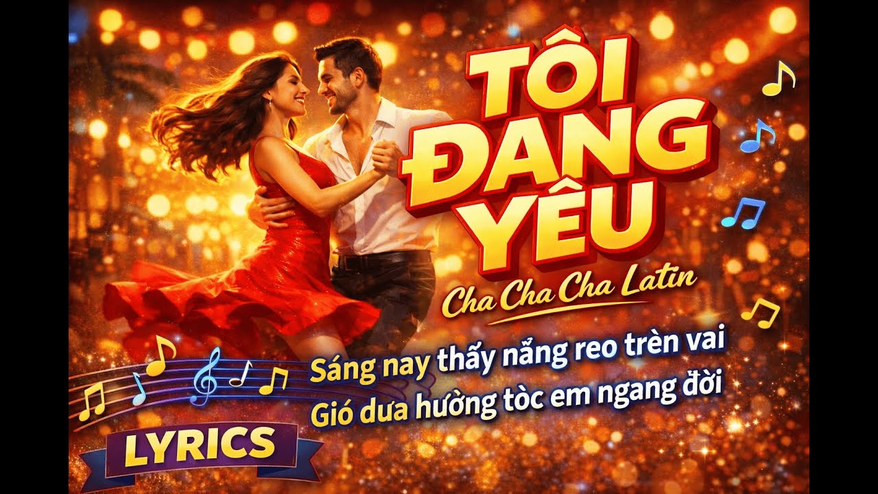 TÔI ĐANG YÊU 💛 Lyrics | Cha Cha Cha Latin | Nhạc Tình Yêu Vui Tươi