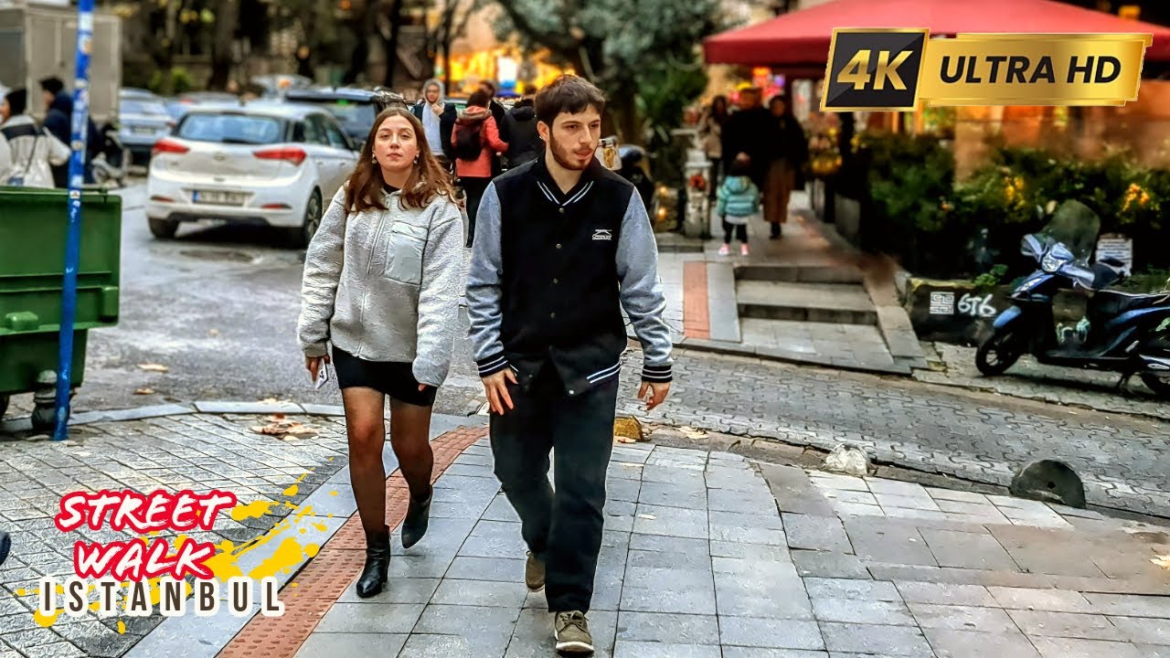 🇹🇷 Walking tour in Istanbul | Moda Neighborhood Evening Tour January 2025 | 4K UHD 60 FPS