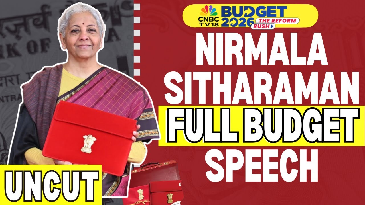 2026 BUDGET FULL SPEECH | Nirmala Sitharaman Announces Date For New Income Tax Ac & STT Hikes On F&O