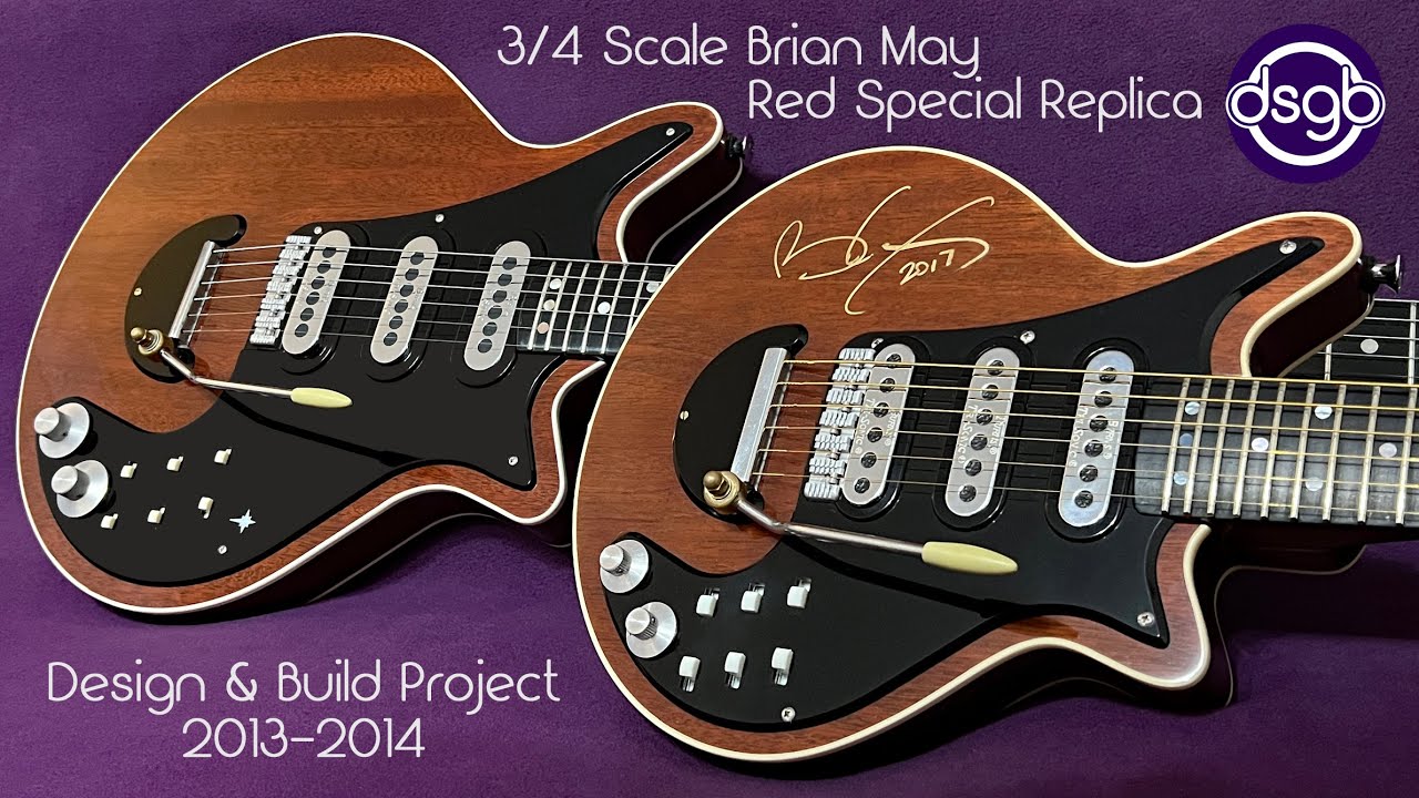 Mini Brian May Red Special Guitar Design and Build Project