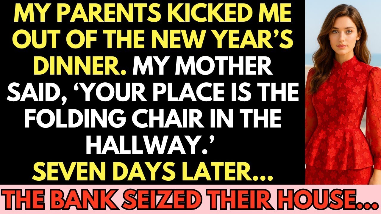 My Parents Kicked Me Out Of New Year's Dinner. Mom Said, 'Your Place Is The Folding Chair Outside...