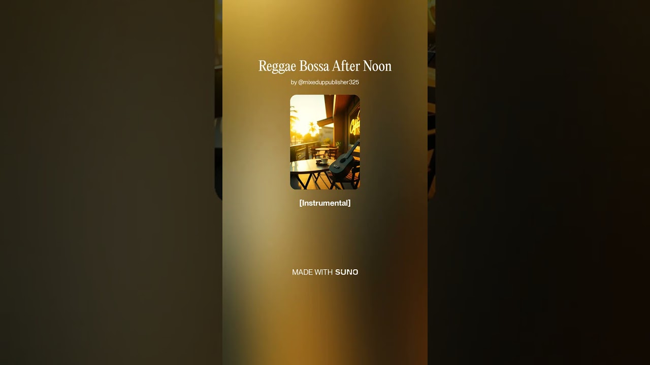 [Reggae Instrumental · Chill Bossa] Reggae Bossa después del mediodía · Música SIN derechos de autor
