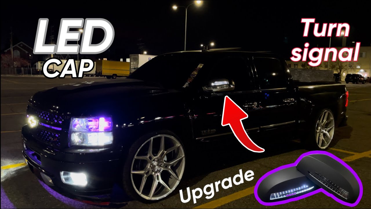 INSTALLING LED MIRROR CAPS ON MY NNBS SILVERADO!!