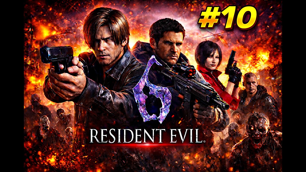 O CAOS CONTINUA! 🔥 Resident Evil 6 Gameplay #EP 10 | Missão Cada Vez Mais Insana (PS5)