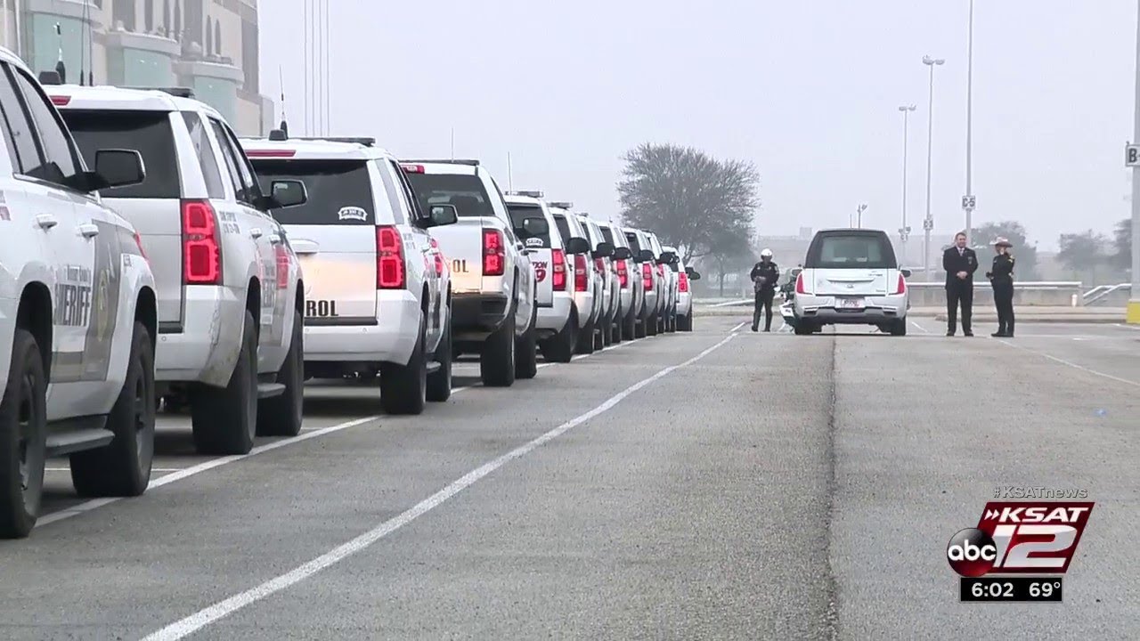 Hundreds of law enforcement line up in support of K-9 Chucky