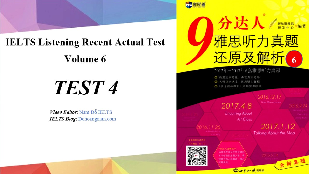 IELTS Listening Recent Actual Test Volume 6   Test 4