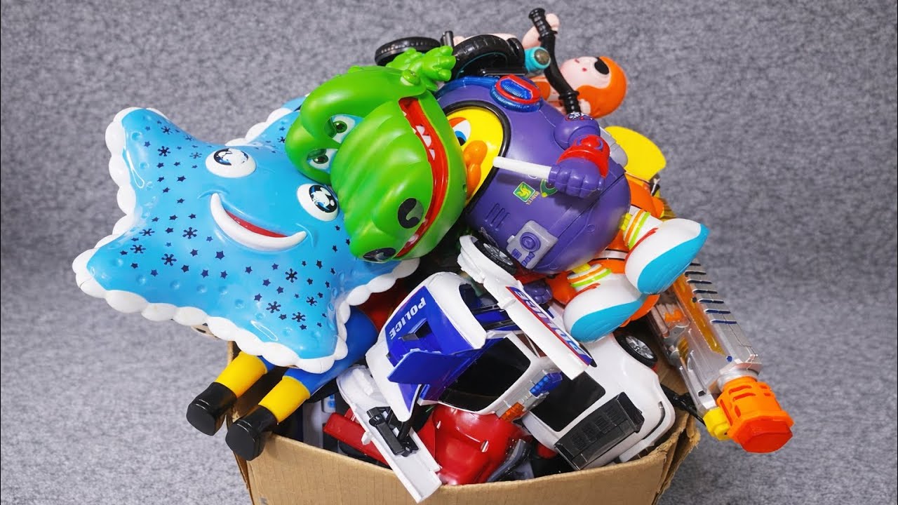 6:55 Minutes Satisfying with Unboxing police, Dolls,Toys Set,Swing&Slide Collection ASMR | Review