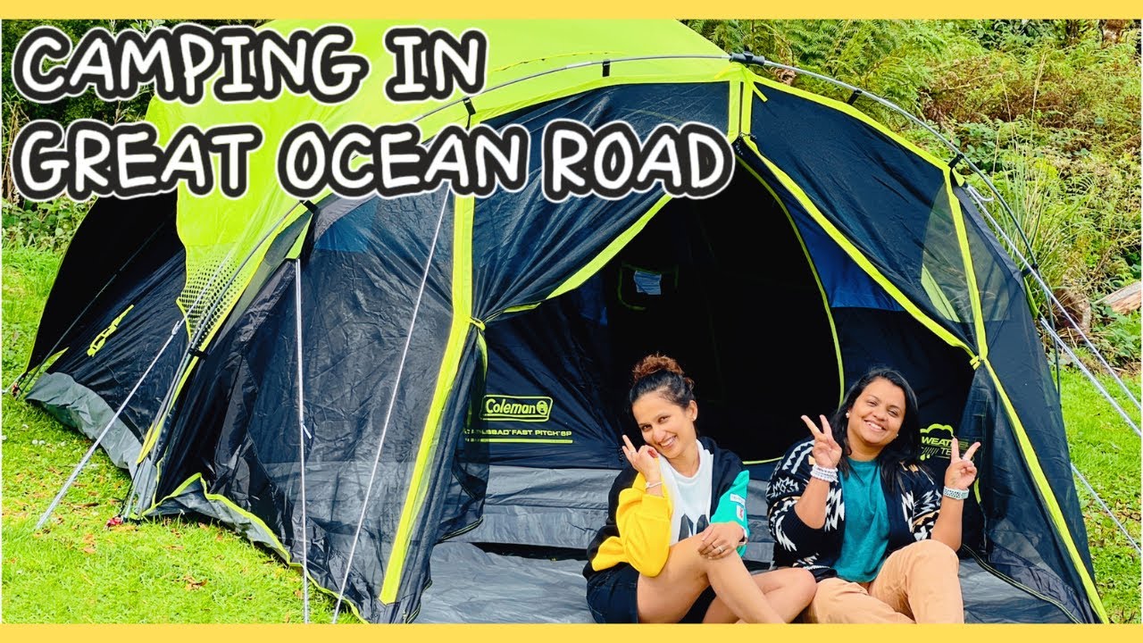 අපි ගියා  Camping | GREAT OCEAN ROAD | CAMPING | AUSTRALIA  🏕️⛺️🌳