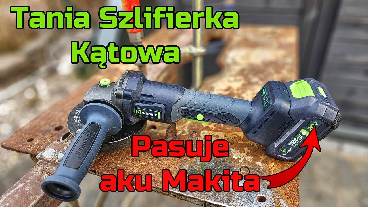 Wuber Bezszczotkowa Szlifierka Kątowa W04502 - TEST - Pasuje Akumulator Makita