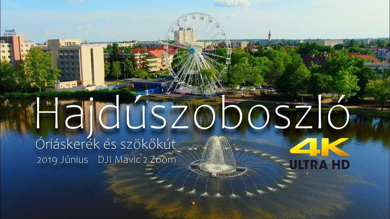 Óriáskerék  -  Hajdúszoboszló 2019 Június  -  DJI Mavic 2 Zoom 4K