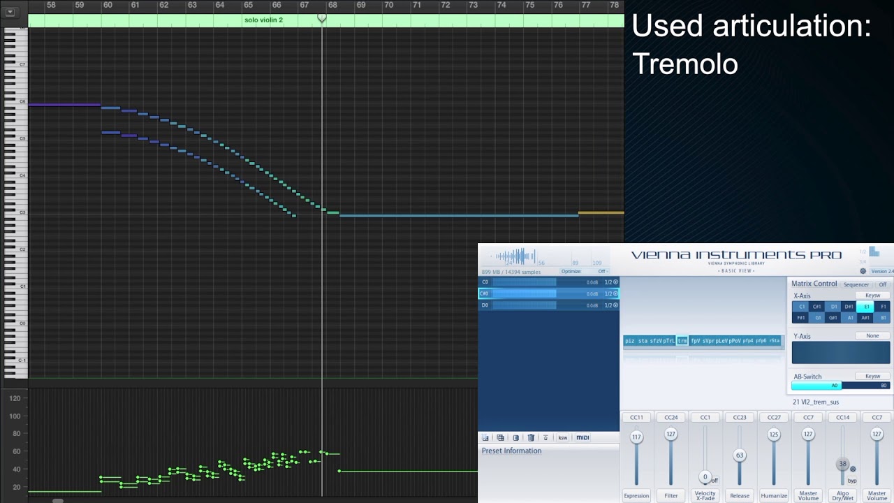 VSL Solo Violin 2: Hyperbolic Navigation (Articulations Screen Video)