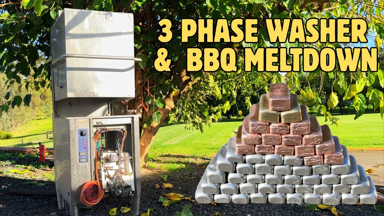 Massive Recovery From Industrial Washer & BBQ - Surprising Melt Down - BigStackD Shredding