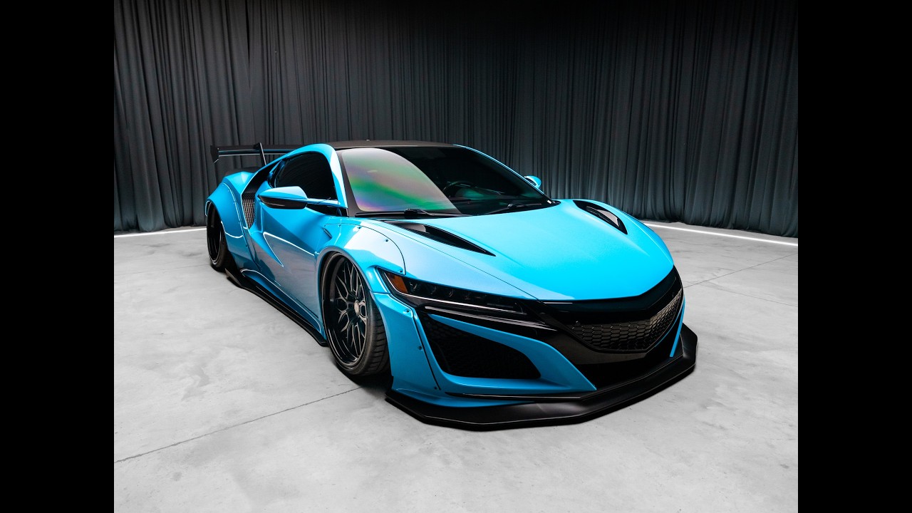 2017 Acura NSX | Liberty Walk Widebody | Airlift Suspension | Metallic Bright Blue | HC-0168