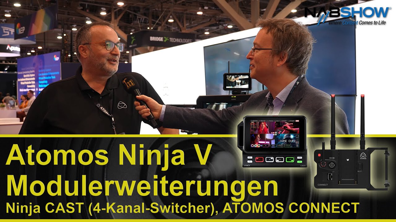 Atomos Ninja V, CONNECT, Ninja CAST, Shogun, Atomos Cloud, frame.io und mehr - NAB Show Report 2023