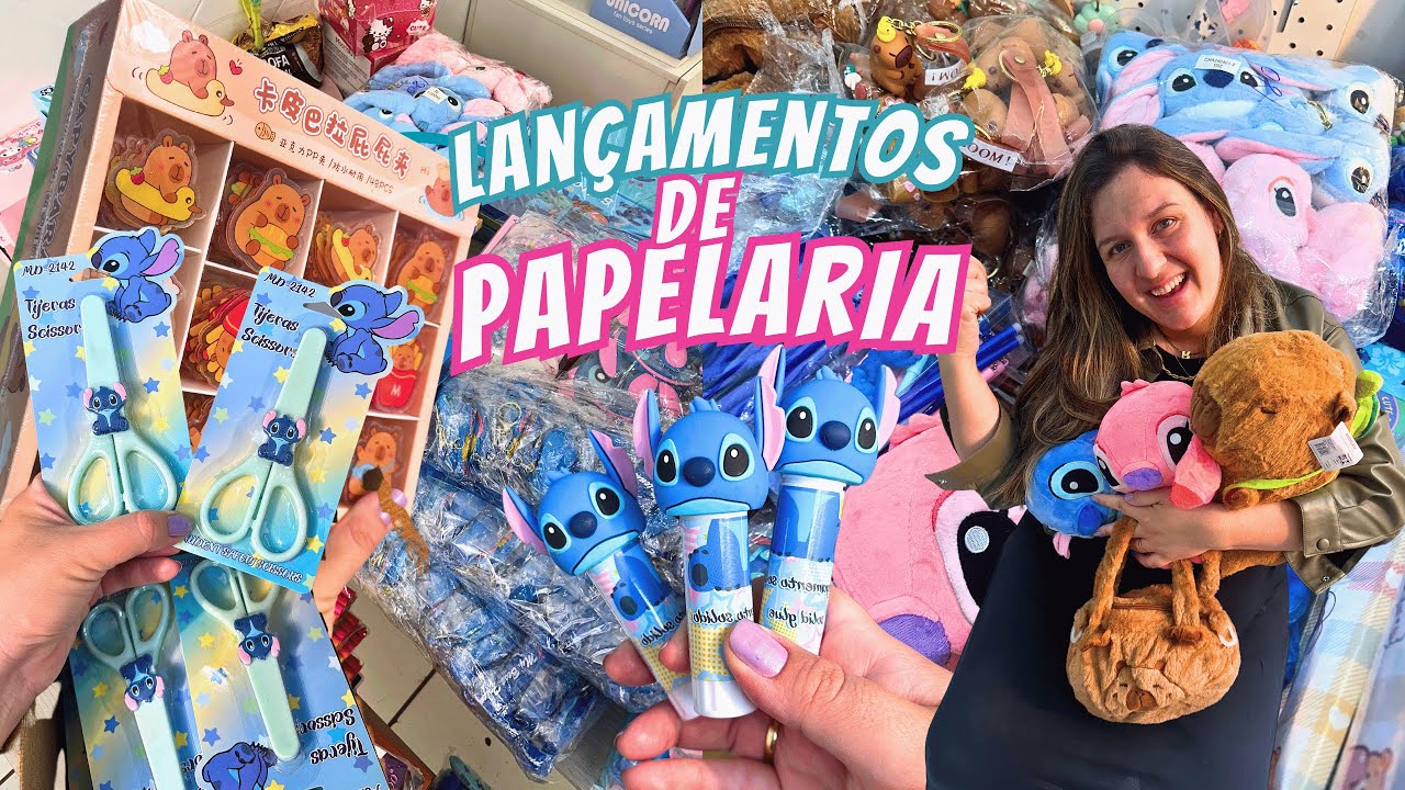 ABRINDO LANÇAMENTOS DE PAPELARIA | STITCH E CAPIVARA