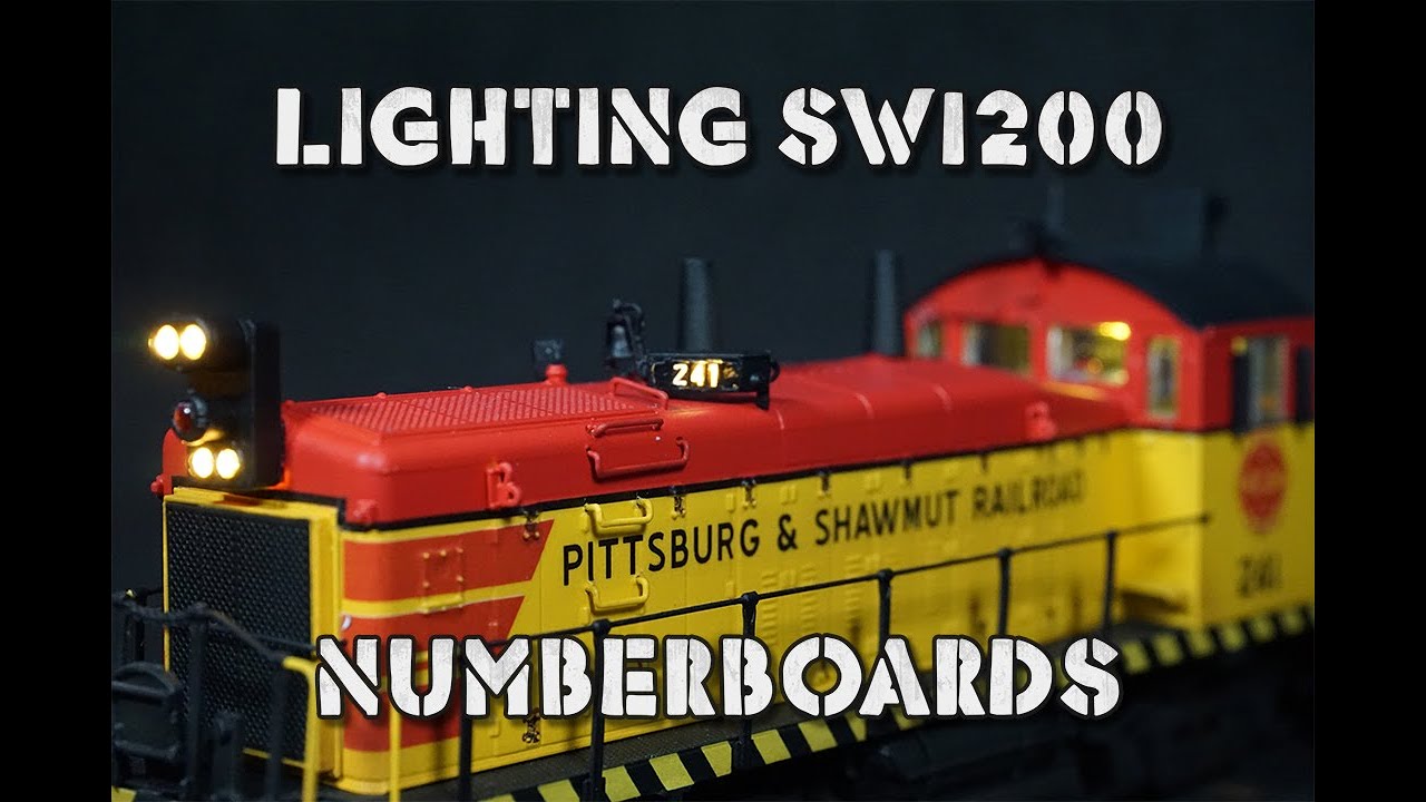How To Light Rapido SW1200 Numberboards (HO Scale)