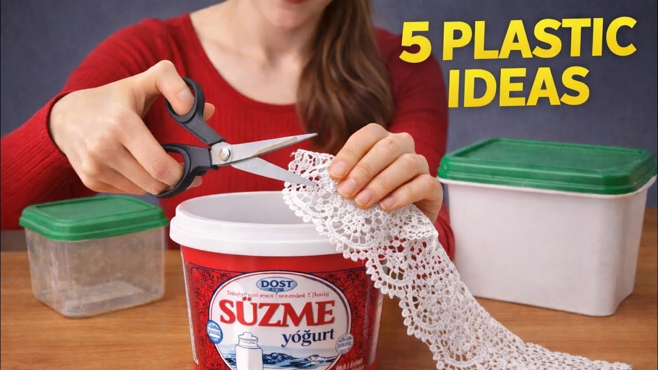 Don’t Throw Away Plastic Containers! 5 Genius DIY Storage Ideas ♻️