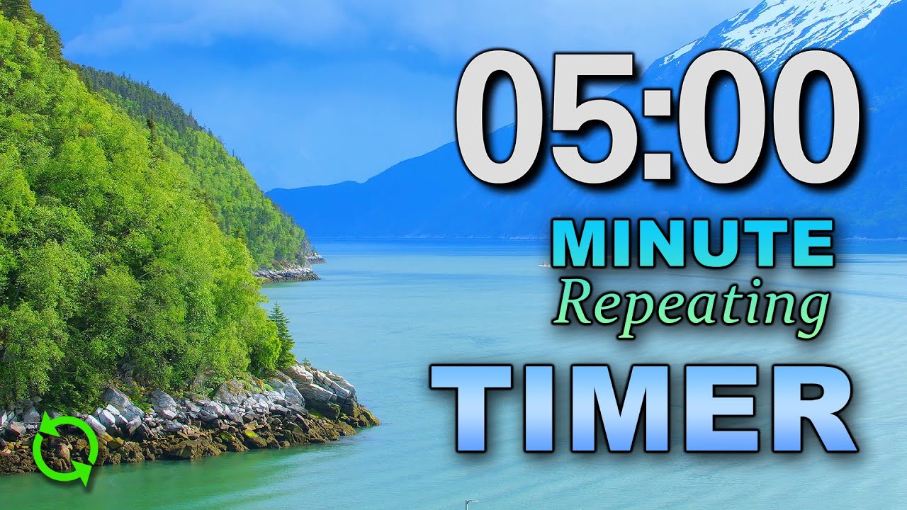 5 Minute Timer Repeating 4 Hours | ⏰ Beeping Alarm | No Music  | Study Aid @FirstClassTimers